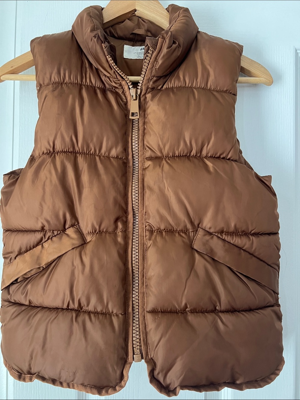 Brown Quilted Boys Puffer Vest - H&M